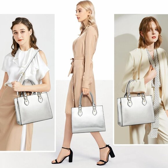 Versatile Silver Crossbody Bag for Women - Perfect for Dating & Parties - Picture 3 of 8